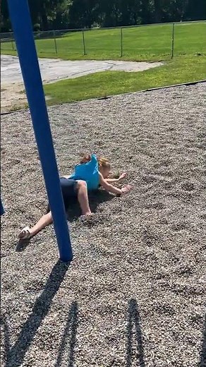 Playground Mishap: Girl Falls Off Monkey Bars#playgroundfun #kidsactivities #monkeybars