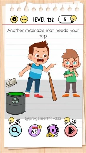 brain test game level 131-132#progamer #games #braintestsolution #shorts