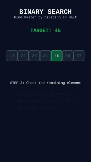 Binary Search Explained in 1 Minute🤯| binary search in c++ language #cpp #dsa #binarysearch