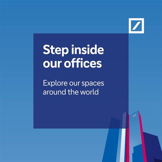 A glimpse into our offices around the world… Collaborate with colleagues and grow your network. Build your skills in a modern workplace. Discover a world of opportunity with our early career programmes: http://deu.ba/6180fAKuj | Deutsche Bank Careers