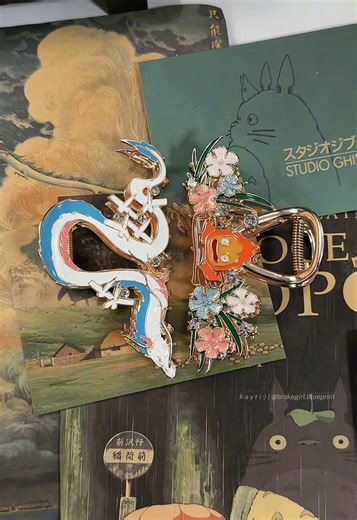 Beautiful Studio Ghibli Inspired Hair Clamp Designs