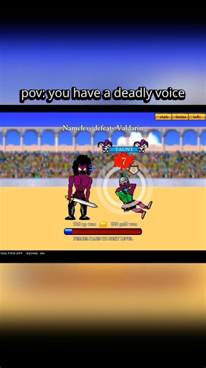 Defeating a man with only my voice…