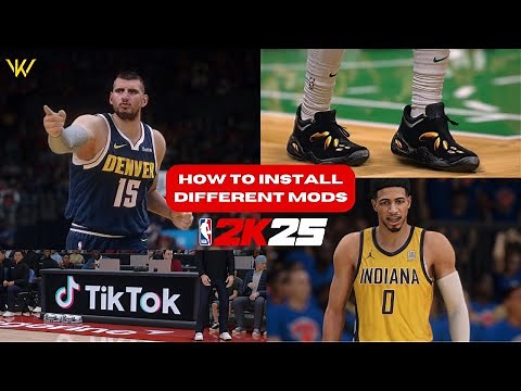 How to install DIFFERENT MODS in NBA 2K25 (Cyberface, Court, Jersey, Lighting, etc.) | TUTORIALS