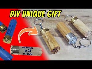A Unique Wood‑Turned Gift for Hunters and Gun Enthusiasts | Shotgun Shell Keychain