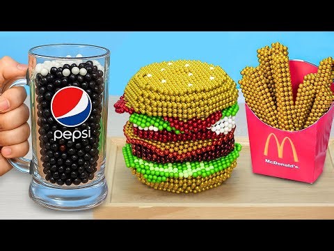 INSANE Magnetic Burger, Fries & Pepsi | Satisfying ASMR Stop Motion Cooking