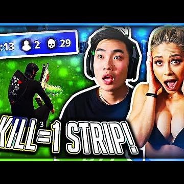 (PARTIE 2) 1 KILL = 1 STRIP NOT CENSORED FORTNITE