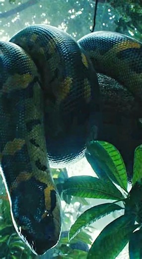 Terror in the Amazon: A Snake Watching from Above.#AmazonJungle#GiantSnake