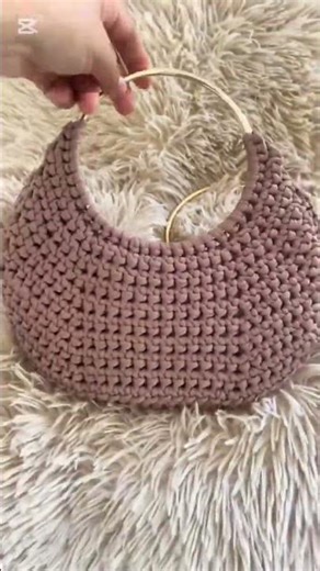 Como tejer una hermosa cartera en trapillo