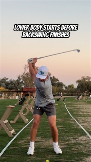 691K views · 2.8K reactions | Start your downswing before you finish the backswing: feel a separation between the upper and lower body. This helps with proper sequencing, shallowing, lag and power. #golf #golftips #golfswing #lag #sequence #shallow #hips #drills | Mike Rodenbush | Facebook
