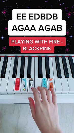 Playing With Fire Piano Tutorial by BLACKPINK
