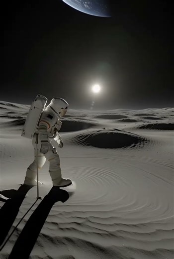 Why Shadows Are So Long on the Moon 🌕🚀 #space #cosmicexploration #spacetravel