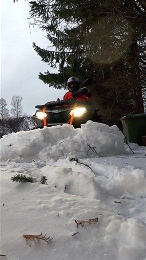 Plowing Snow With ATV