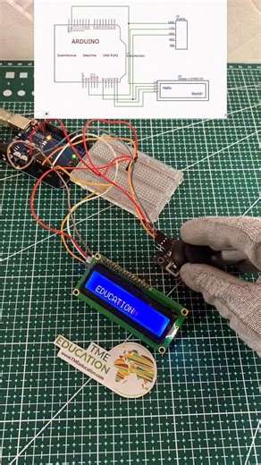 Uploading thoughts | Engineering | Electronics on Instagram: "Scrolling Message on the LCD using Joystick Module | Arduino Tutorial #engineering #arduino #technology #electronicengineering"