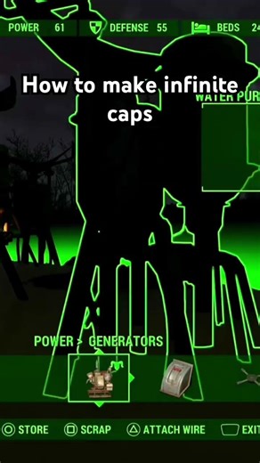 Infinite caps in fallout 4 #caps #fallout #falloutlore #console #alien