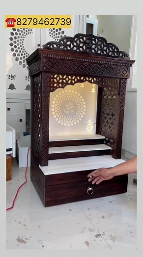 171K views · 1.9K reactions | Elegant Teak Wood Mandir Designs |...