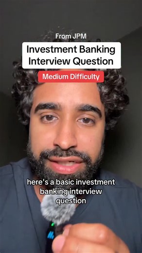 Careerxl on Instagram: "This is one of my favorite interview questions. #investmentbanking #privateequity #financemajortips #careerxl"