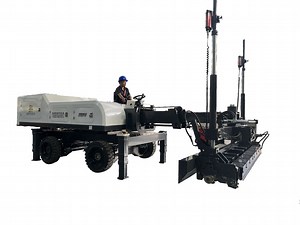 [Hot Item] Automatic Telescopic Boom Floor Paver Concrete Laser Screed Leveling Machine
