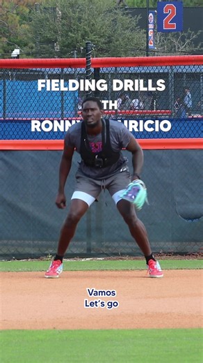 POV: Ronny Mauricio taking ground balls ⚾️ #mets #mlb #pov #gopro #fieldingdrills