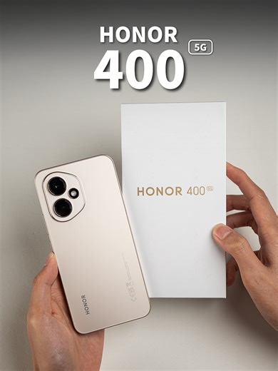 14K views · 119 reactions | Desert Gold 的HONOR 400开箱⚜! 这次的HONOR 400标准版不止把屏幕给掰直，边框也变直了 #HONOR #HONOR400Series #HONORMalaysia #NextGenAIImaging #Android #smartphone | Zing Gadget 中文版 | Facebook