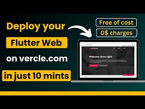 How to deploy a Flutter web app to Vercel? || Deploy Flutter Web App on Vercel || #flutterweb