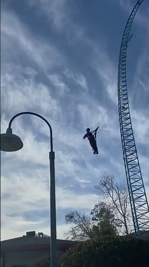 Defying Gravity on Dive Devil at Six Flags Magic Mountain!