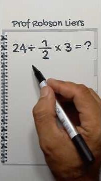 24 ÷ 1/2 × 3… can you guess it?