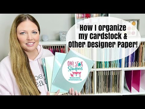 Storing and Organizing Stampin’ Up! Cardstock and Designer Series Paper