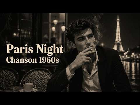 Paris Night Chanson 1960s,1970s , Paris Café Chanson ☕ Vintage French Love Songs at Night