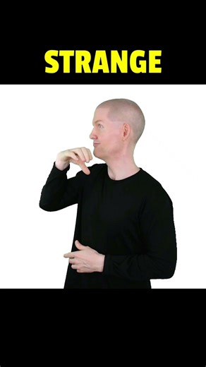 ❤️ How to sign STRANGE in ASL.