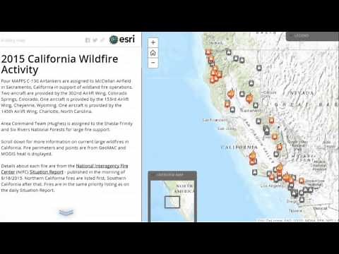 Interactive maps to track wildfires across the Western US