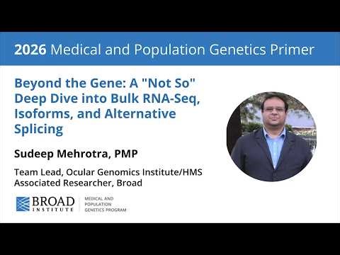 MPG Primer: Beyond the Gene: A "Not So" Deep Dive into Bulk RNA-Seq, Isoforms & Alternative Splicing