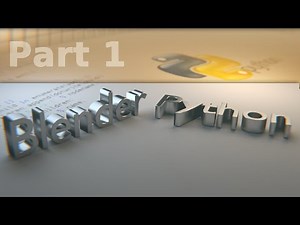 PYTHON in BLENDER TUTORIAL part 1 [GERMAN] (GRUNDLAGEN)