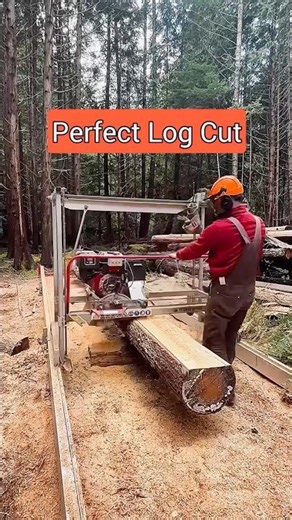 Take your time cutting logs, maintain a steady pace, and guide the saw for smooth, straight cuts.