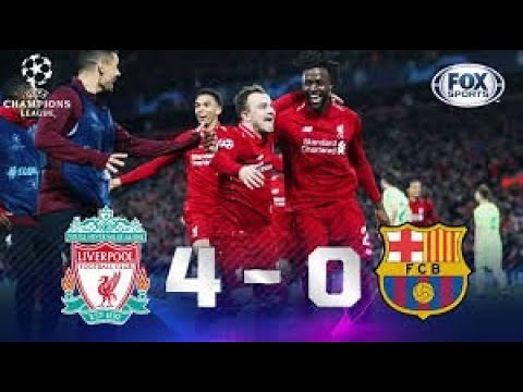 Champions League Liverpool vs Barcelona 4 0 RESUMEN Y GOLES