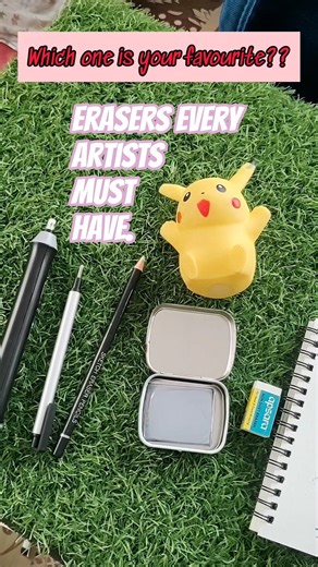 These 5 Erasers Will Change Your Drawing Forever ✏️😳 These 5 Erasers Fix Everything #artshorts