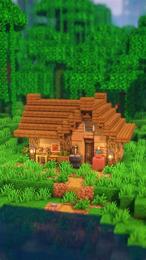 Easy Jungle Cottage #minecraft