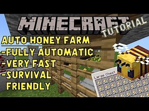 The best Honey Farm in Minecraft! Bedrock & Java edition Automatic and survival friendly