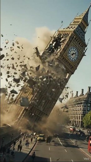 Big Ben Collapses in London – Realistic Epic Destruction 🇬🇧💥