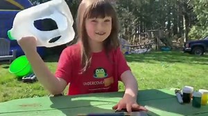 Milk Jug Bird Feeder