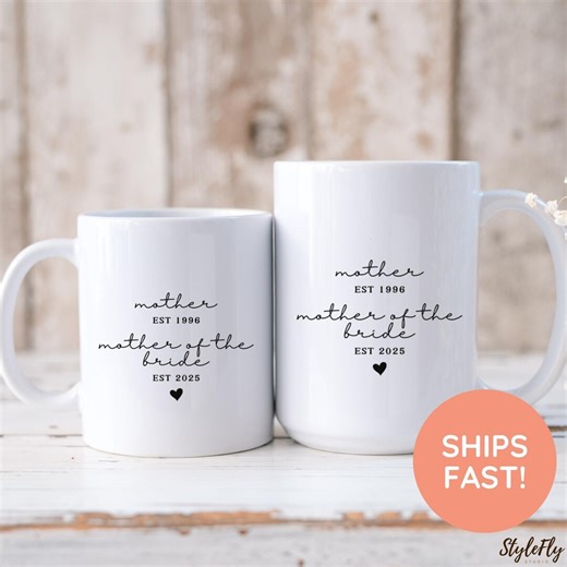 Personalized Mother of the Bride Mug, Mother of the Bride Mug, Wedding Party Gift, Wedding Gift, Wedding Gift for Mother of the Bride Groom