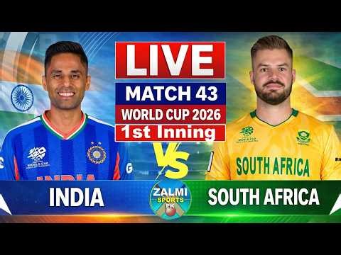 Live : IND Vs SA T20 WC Match | Live Cricket Match Today| IND vs SA 43rd T20 2nd innings #livescore