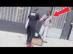 Giving Homeless People Money & clothes ❤️