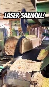 How do they cut logs this perfectly? 🪚 #woodworking #satisfying