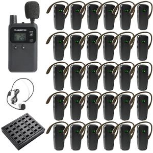 [Hot Item] Wireless Audio Guide System UHF Strong Signal 200m for Conference Simultaneous Translation