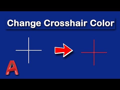 How to change Crosshair color in AutoCAD Drawings