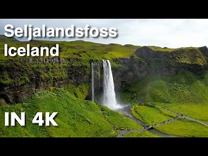Seljalandsfoss, Iceland - 4K Drone Footage