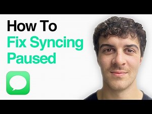 How To Fix Syncing Paused On Iphone Ios Imessage (Sync Issues On Imessage) (2025 Guide)