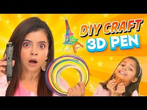 DIY 3D PEN CRAFTS At Home | Sunglasses, Flowers, Cloud, Butterfly | Wonder Munna Unplugged