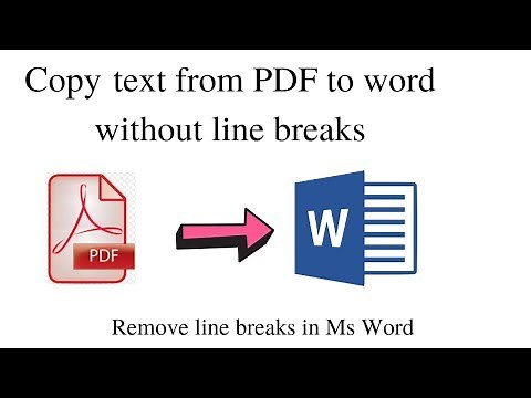 Copy Text from PDF to Microsoft Word without Line Breaks | Word Tricks| How to Fix Line Breaks|