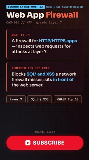 Web Application Firewall (WAF) | SecurityX CAS-005 Objective 2.1 #comptia